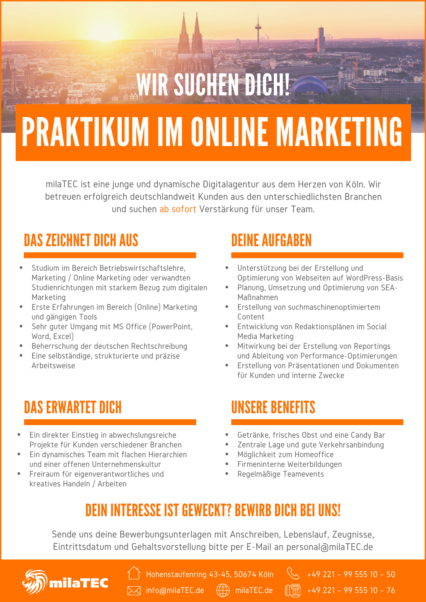 Praktikum im Online Marketing