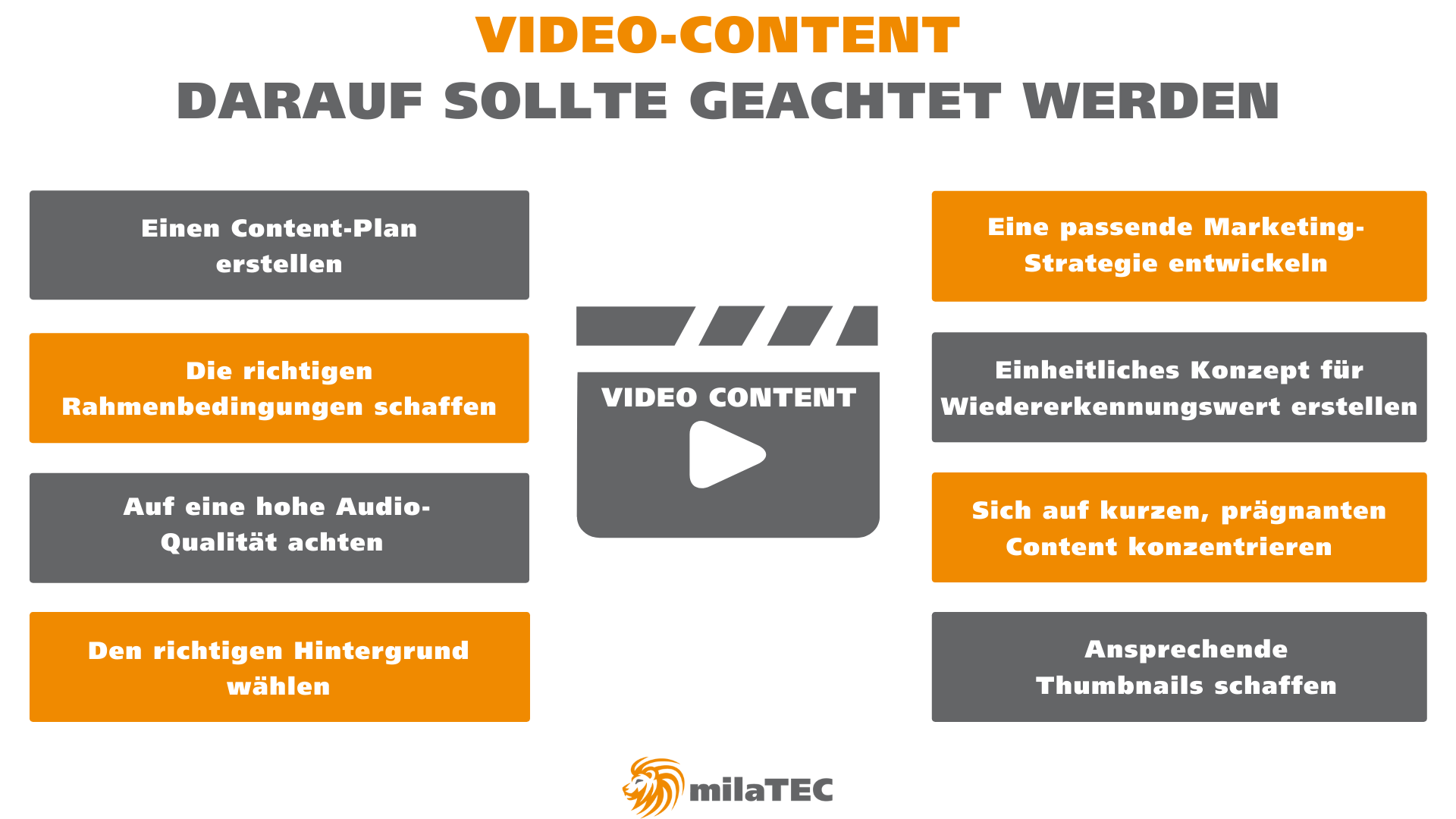 Video-Content 8 Tipps